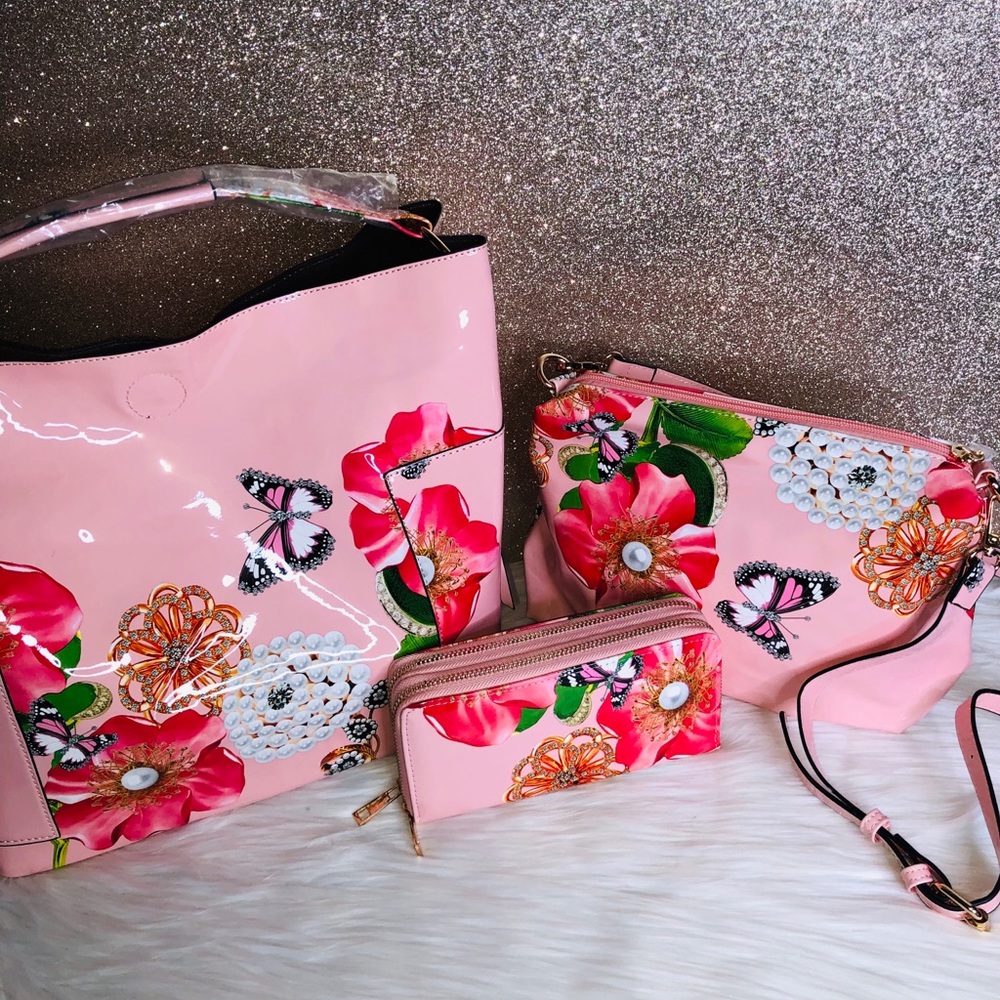 Pearl Butterfly Tote Bag